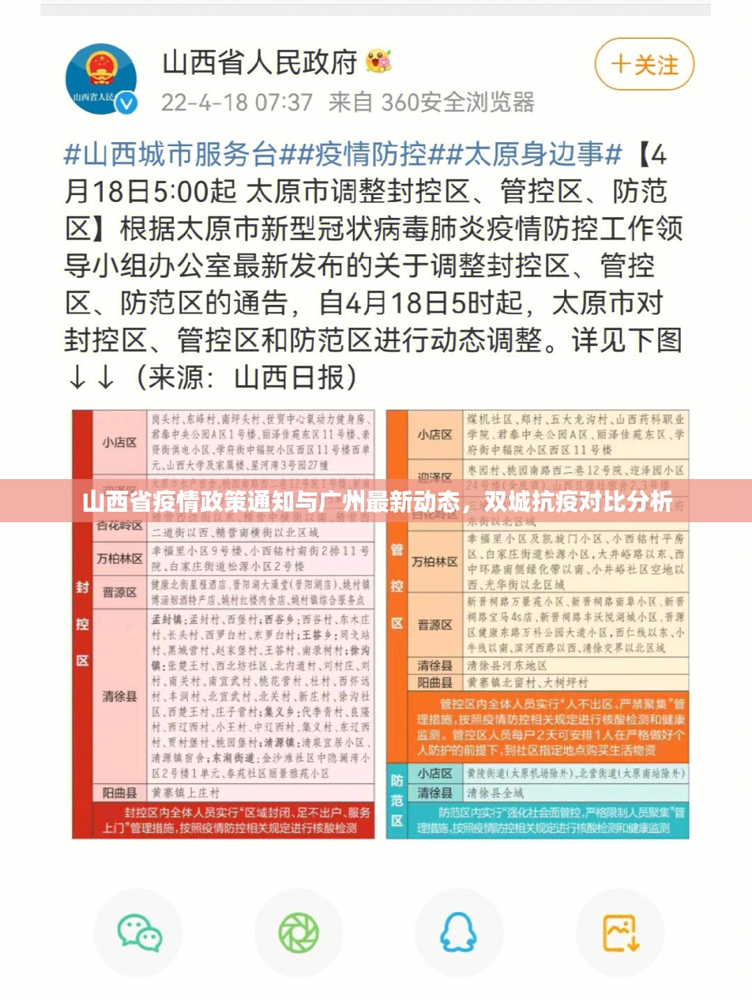 山西省疫情政策通知与广州最新动态，双城抗疫对比分析