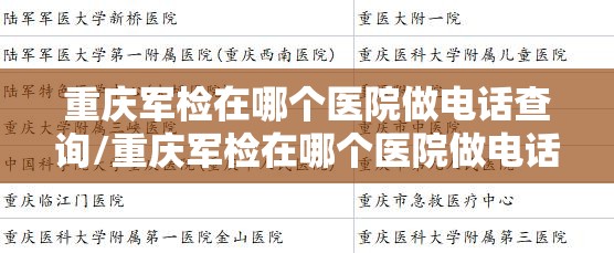 重庆军检在哪个医院做电话查询/重庆军检在哪个医院做电话查询结果
