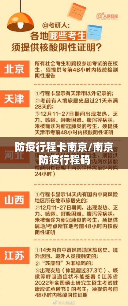 防疫行程卡南京/南京防疫行程码