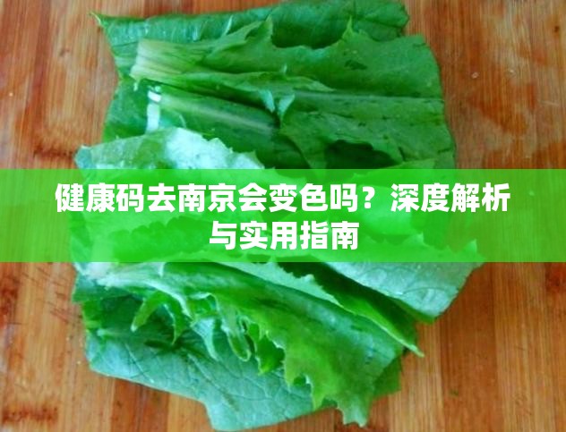 健康码去南京会变色吗？深度解析与实用指南