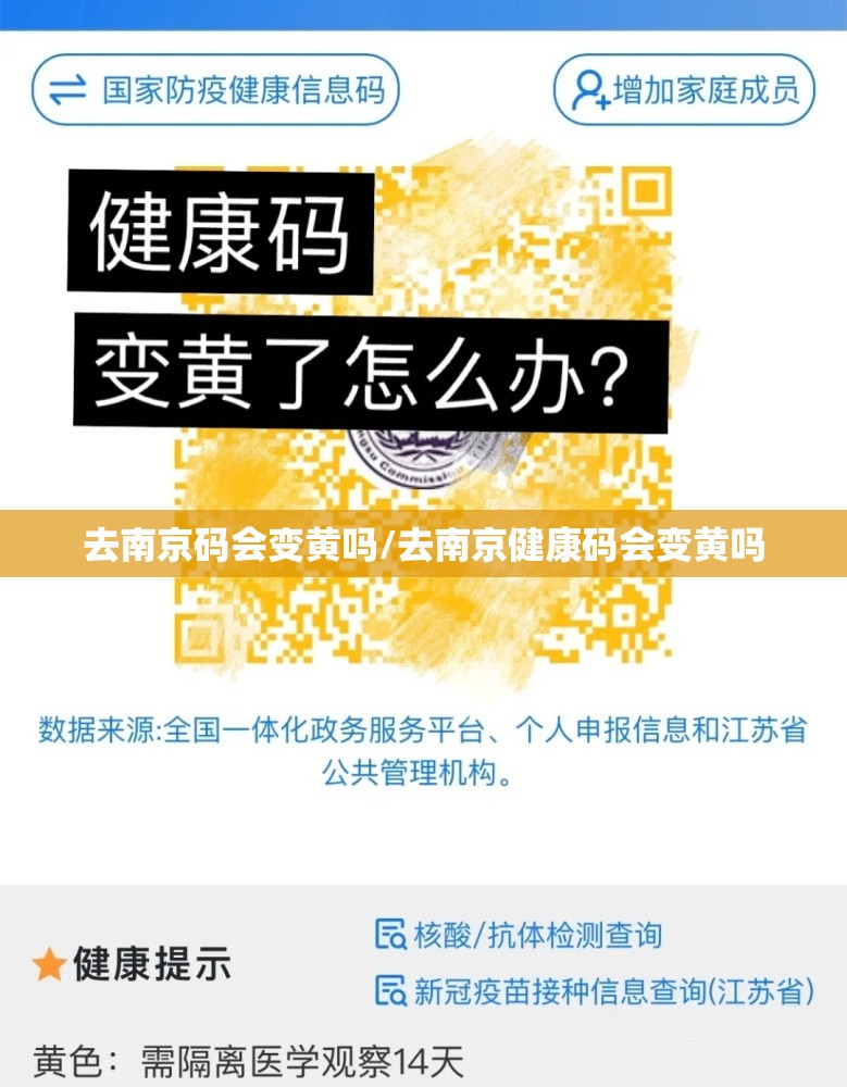 去南京码会变黄吗/去南京健康码会变黄吗