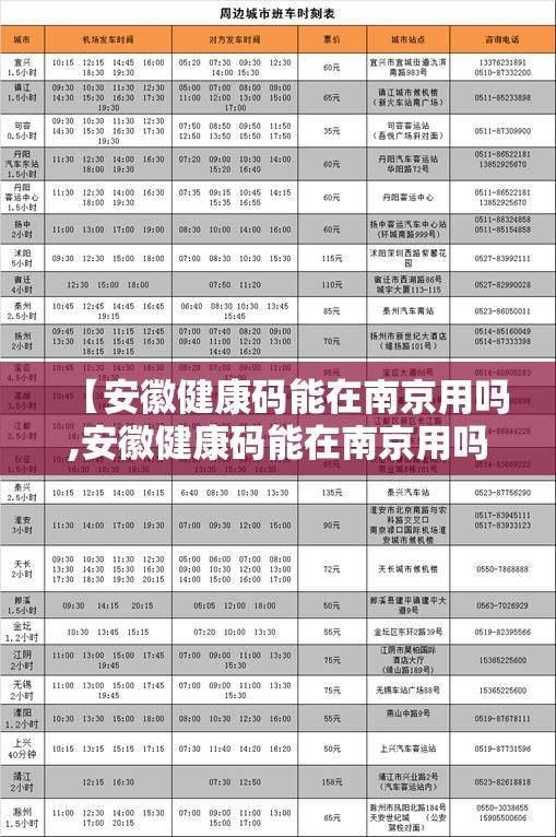 【安徽健康码能在南京用吗,安徽健康码能在南京用吗现在】