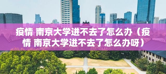 疫情 南京大学进不去了怎么办（疫情 南京大学进不去了怎么办呀）
