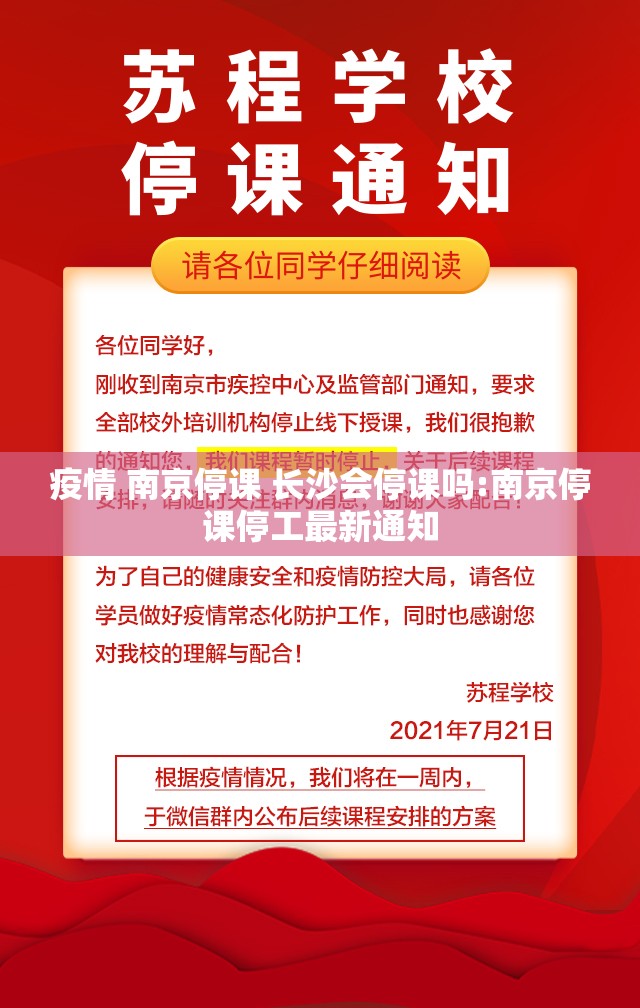 疫情 南京停课 长沙会停课吗:南京停课停工最新通知