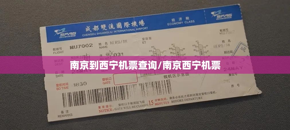 南京到西宁机票查询/南京西宁机票