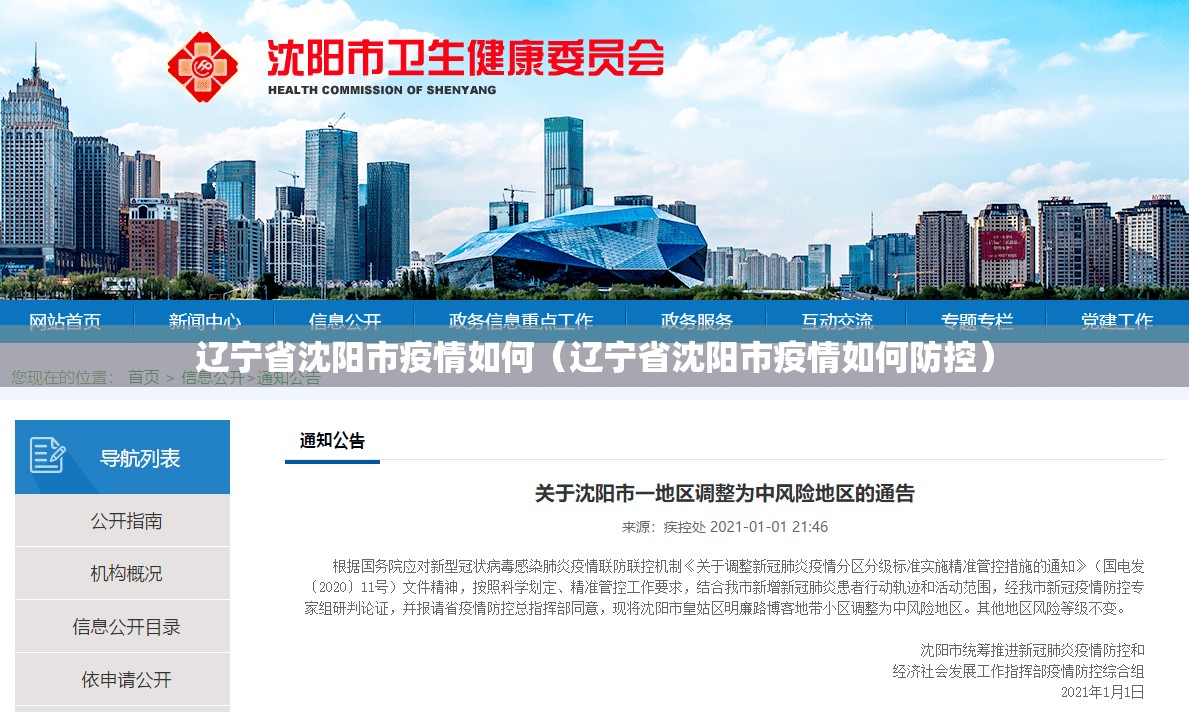 辽宁省沈阳市疫情如何（辽宁省沈阳市疫情如何防控）