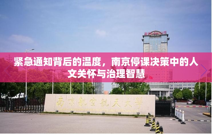 紧急通知背后的温度，南京停课决策中的人文关怀与治理智慧