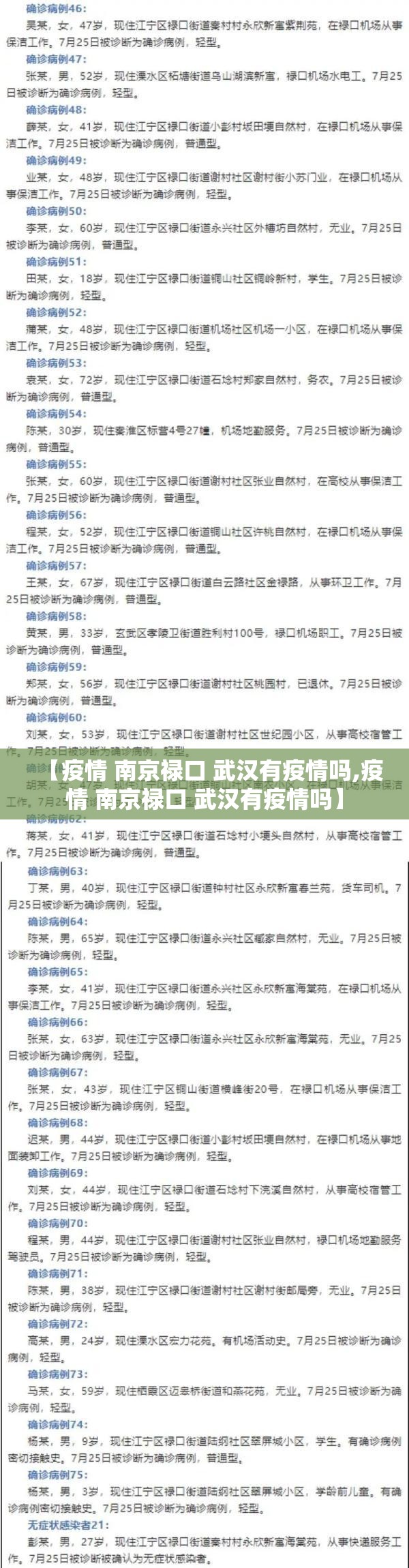 【疫情 南京禄口 武汉有疫情吗,疫情 南京禄口 武汉有疫情吗】