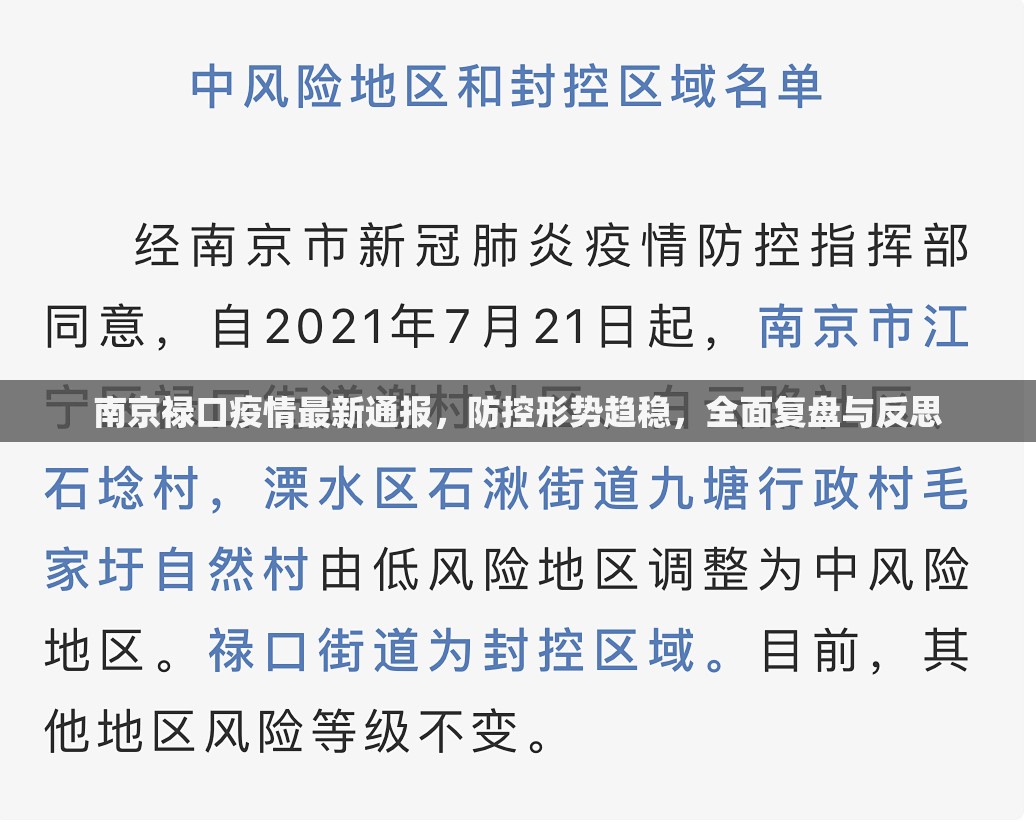 南京禄口疫情最新通报，防控形势趋稳，全面复盘与反思