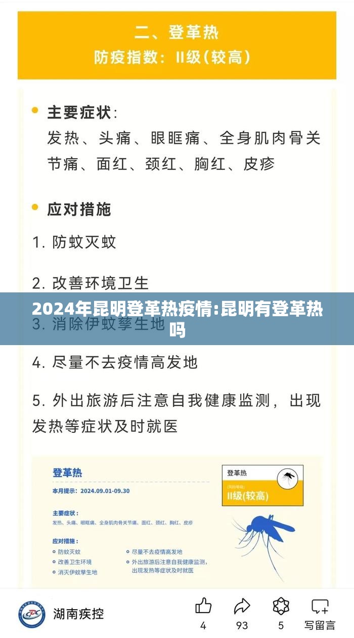 2024年昆明登革热疫情:昆明有登革热吗