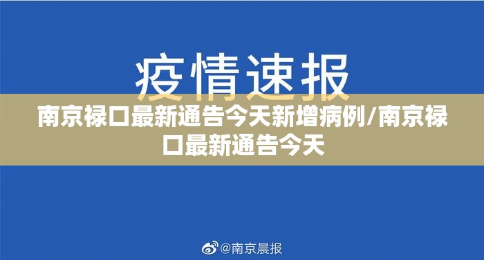 南京禄口最新通告今天新增病例/南京禄口最新通告今天