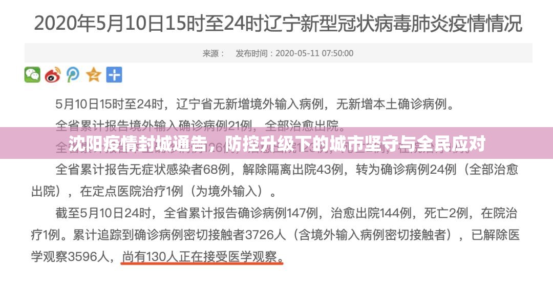 沈阳疫情封城通告，防控升级下的城市坚守与全民应对