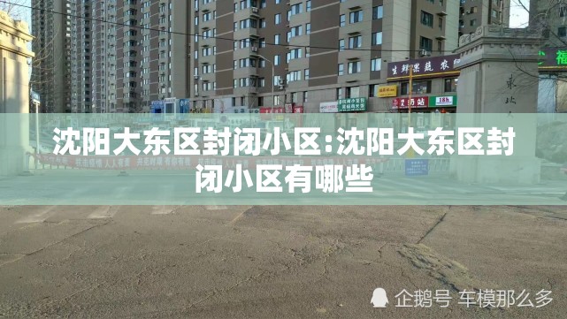 沈阳大东区封闭小区:沈阳大东区封闭小区有哪些