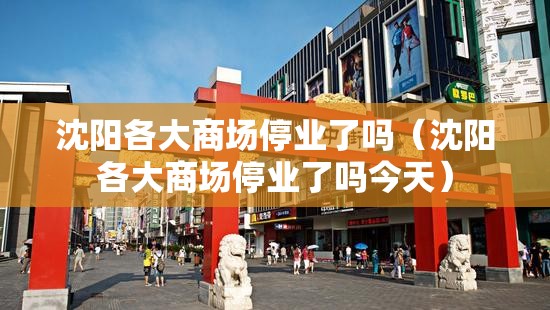 沈阳各大商场停业了吗（沈阳各大商场停业了吗今天）