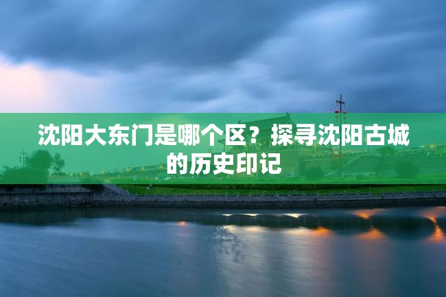 沈阳大东门是哪个区？探寻沈阳古城的历史印记