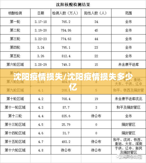 沈阳疫情损失/沈阳疫情损失多少亿