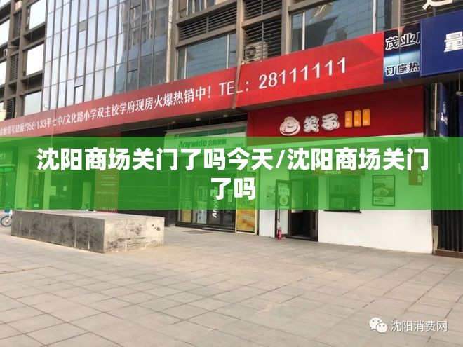 沈阳商场关门了吗今天/沈阳商场关门了吗