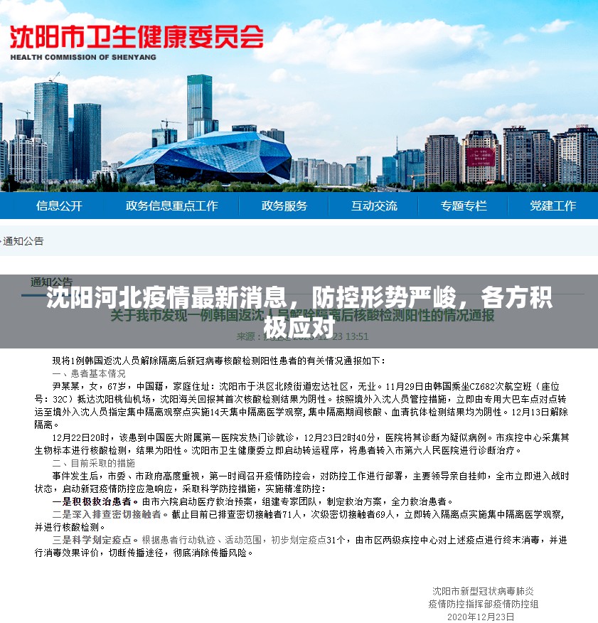沈阳河北疫情最新消息，防控形势严峻，各方积极应对