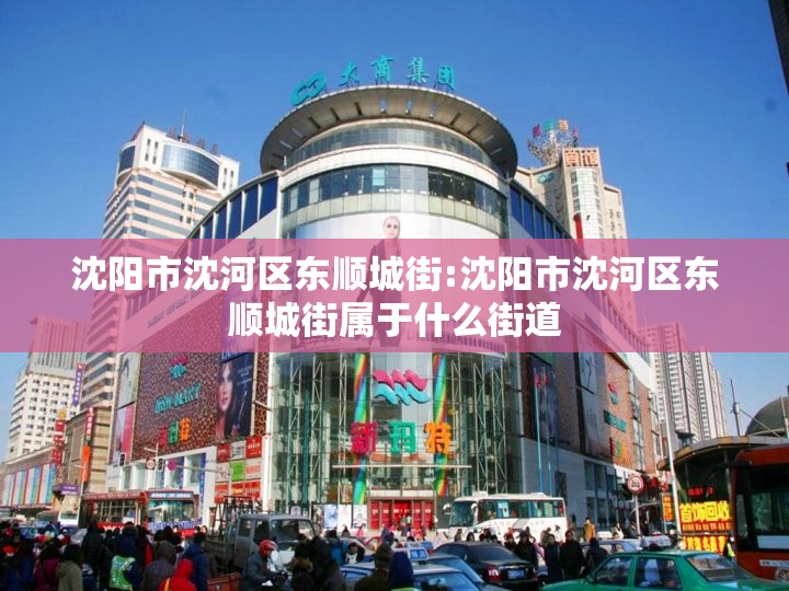 沈阳市沈河区东顺城街:沈阳市沈河区东顺城街属于什么街道