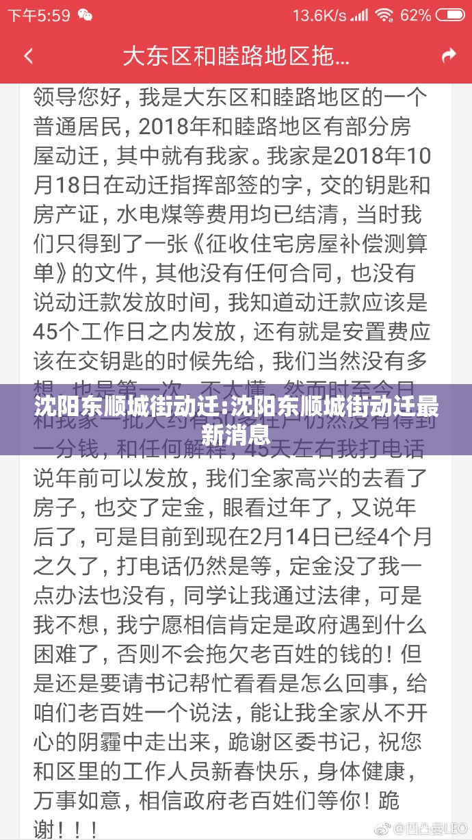 沈阳东顺城街动迁:沈阳东顺城街动迁最新消息