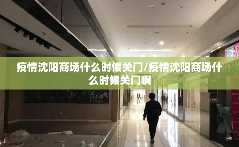 疫情沈阳商场什么时候关门/疫情沈阳商场什么时候关门啊