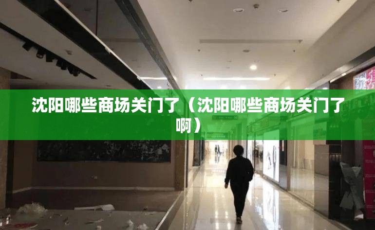 沈阳哪些商场关门了（沈阳哪些商场关门了啊）