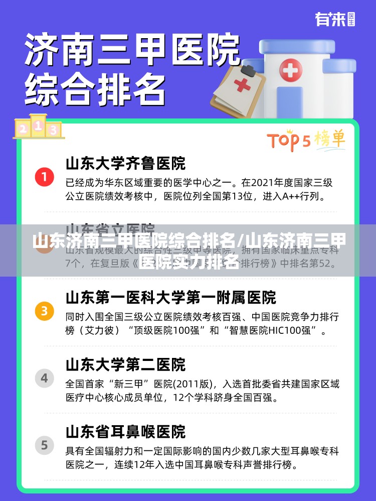 山东济南三甲医院综合排名/山东济南三甲医院实力排名