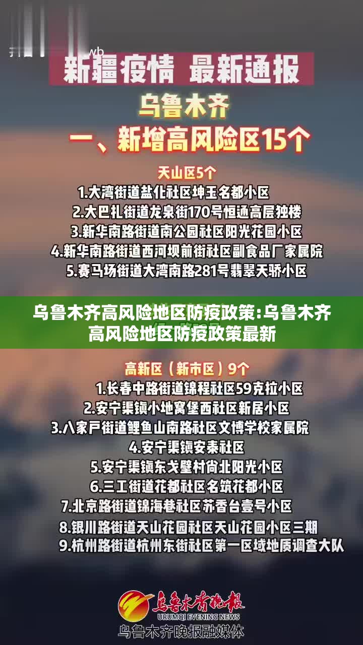 乌鲁木齐高风险地区防疫政策:乌鲁木齐高风险地区防疫政策最新