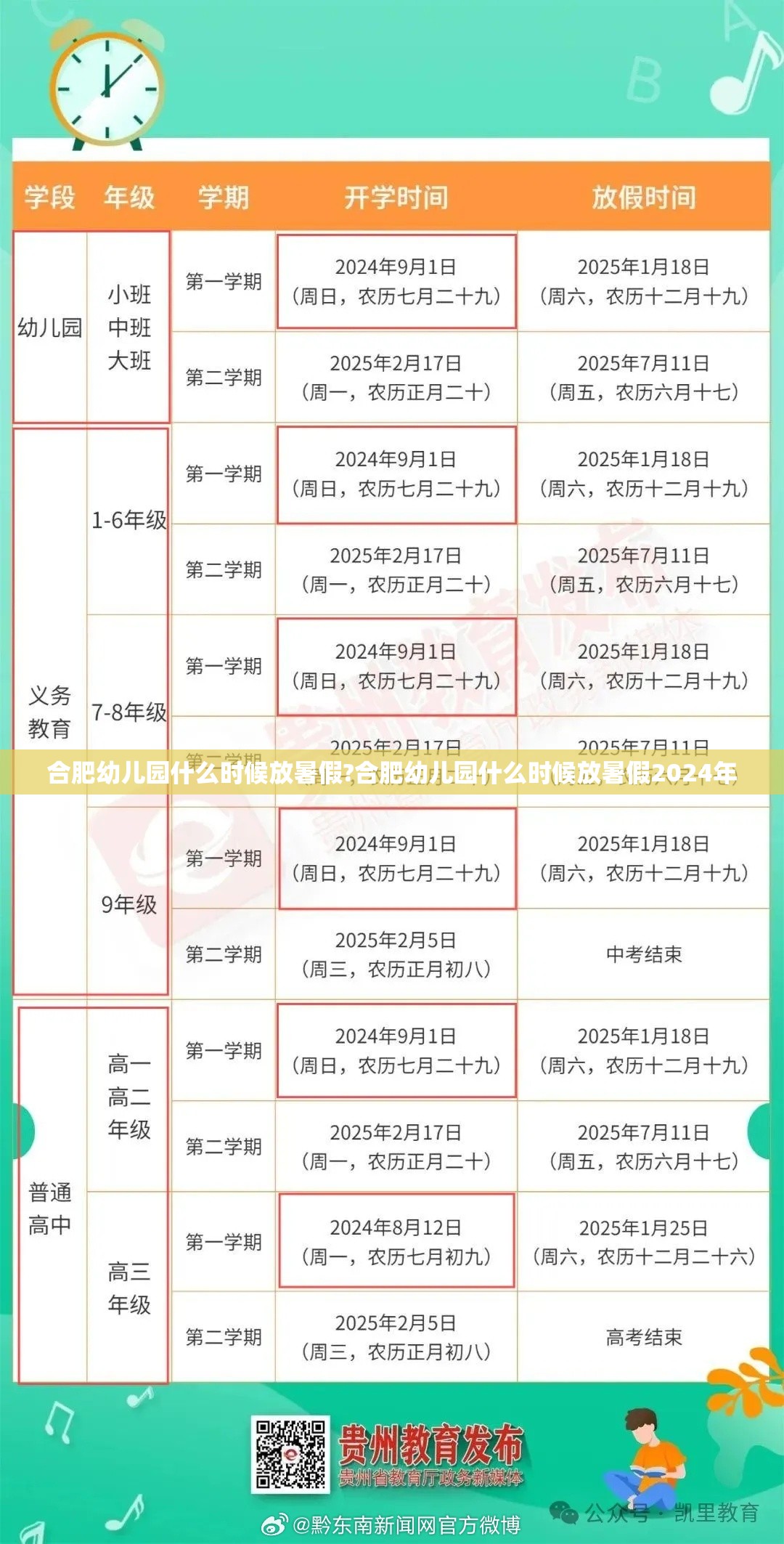合肥幼儿园什么时候放暑假?合肥幼儿园什么时候放暑假2024年