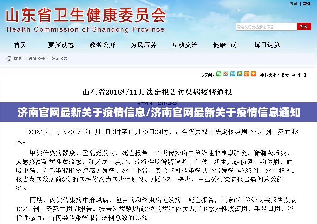 济南官网最新关于疫情信息/济南官网最新关于疫情信息通知