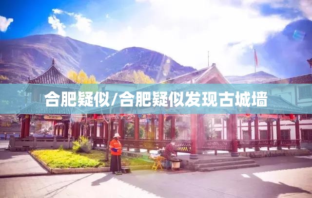 合肥疑似/合肥疑似发现古城墙