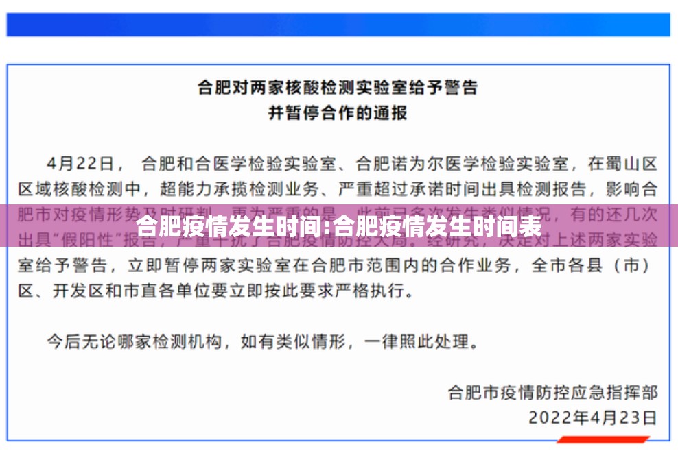合肥疫情发生时间:合肥疫情发生时间表