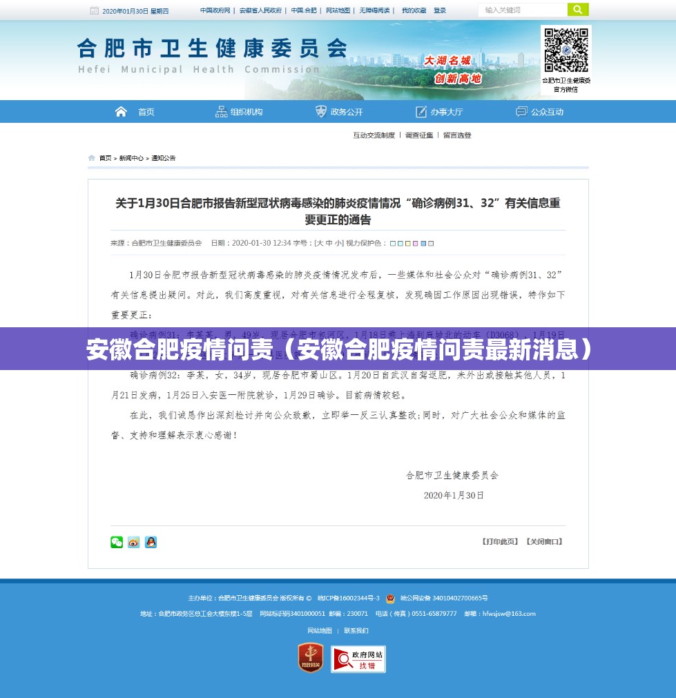 安徽合肥疫情问责（安徽合肥疫情问责最新消息）