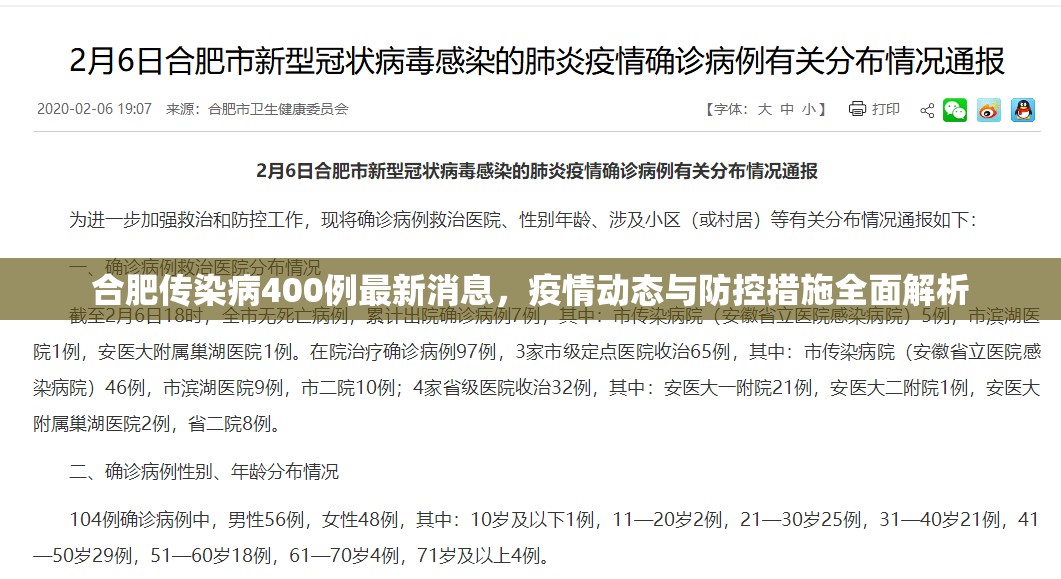 合肥传染病400例最新消息，疫情动态与防控措施全面解析