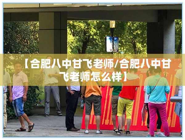 【合肥八中甘飞老师/合肥八中甘飞老师怎么样】