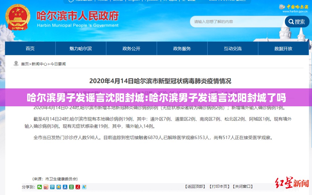 哈尔滨男子发谣言沈阳封城:哈尔滨男子发谣言沈阳封城了吗