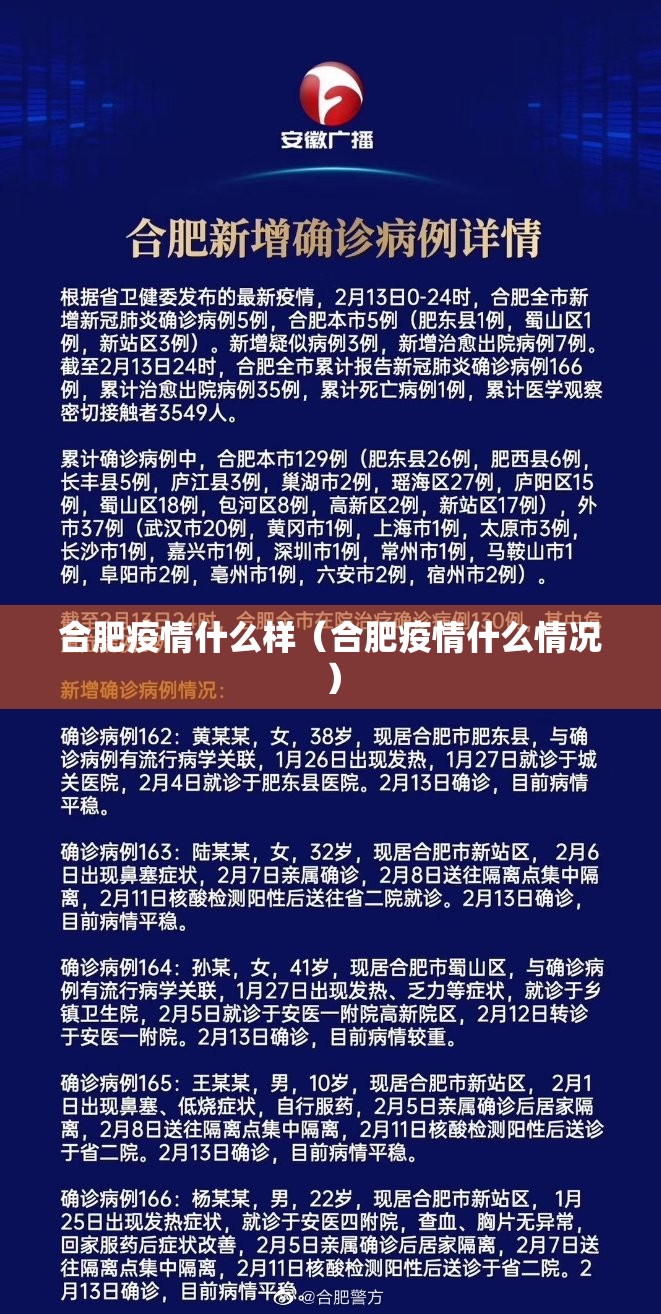 合肥疫情什么样（合肥疫情什么情况）