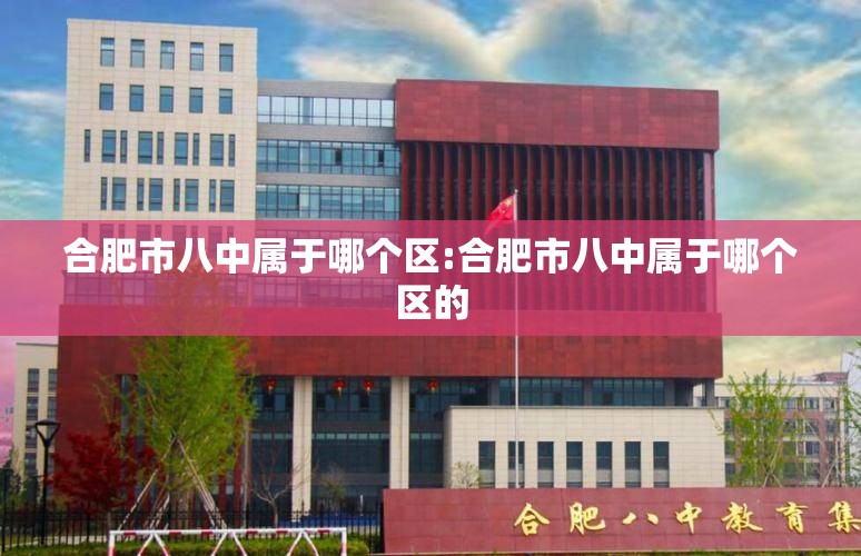 合肥市八中属于哪个区:合肥市八中属于哪个区的