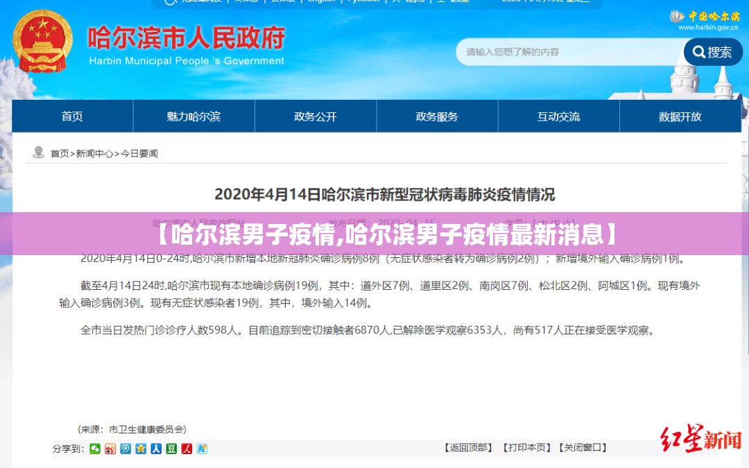【哈尔滨男子疫情,哈尔滨男子疫情最新消息】