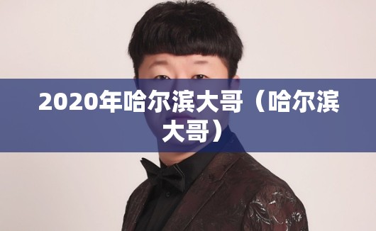 2020年哈尔滨大哥（哈尔滨 大哥）