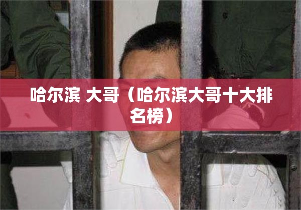哈尔滨 大哥（哈尔滨大哥十大排名榜）