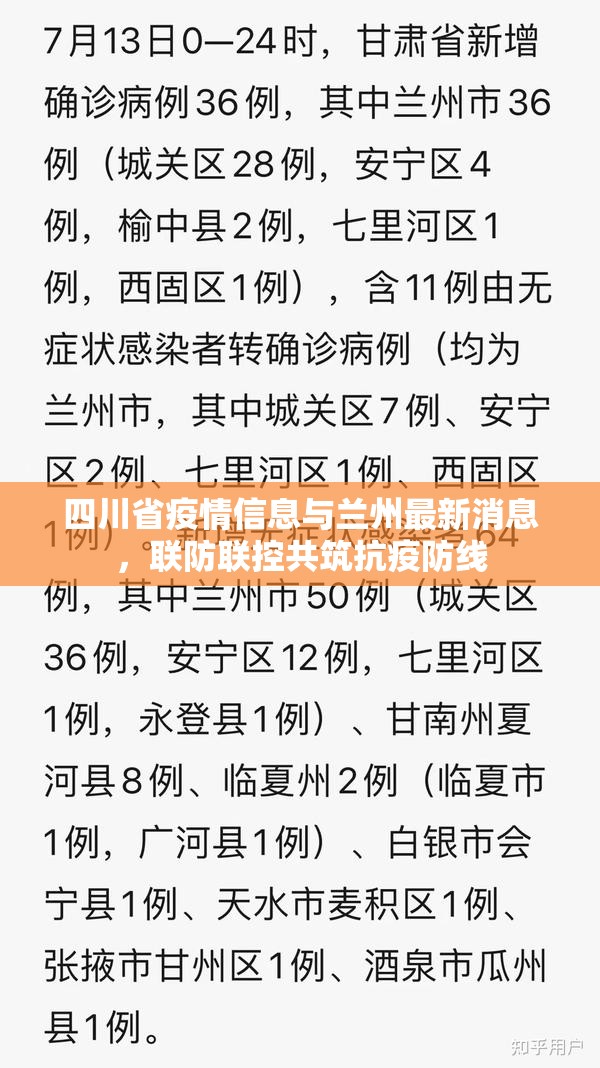 四川省疫情信息与兰州最新消息，联防联控共筑抗疫防线