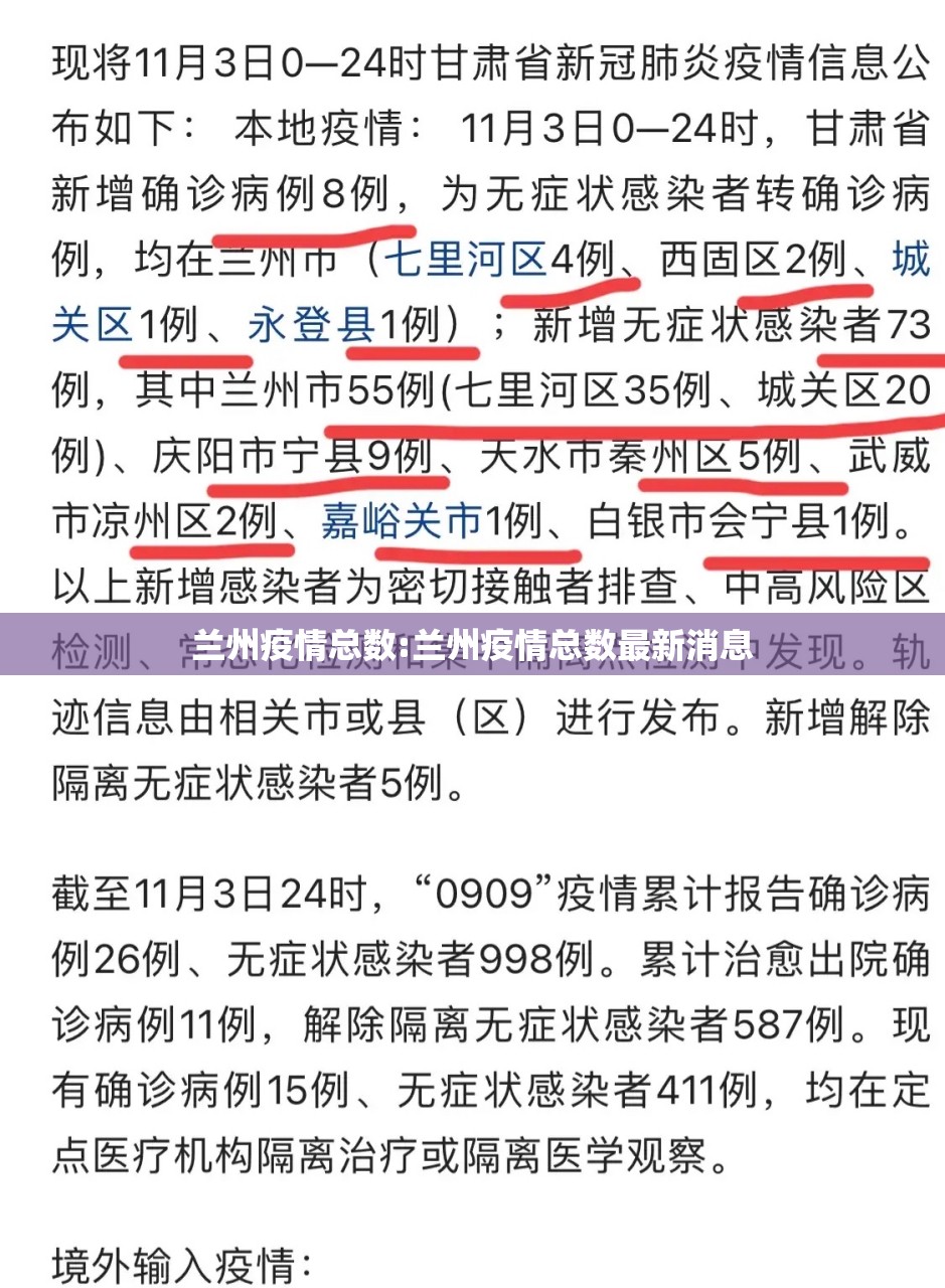 兰州疫情总数:兰州疫情总数最新消息