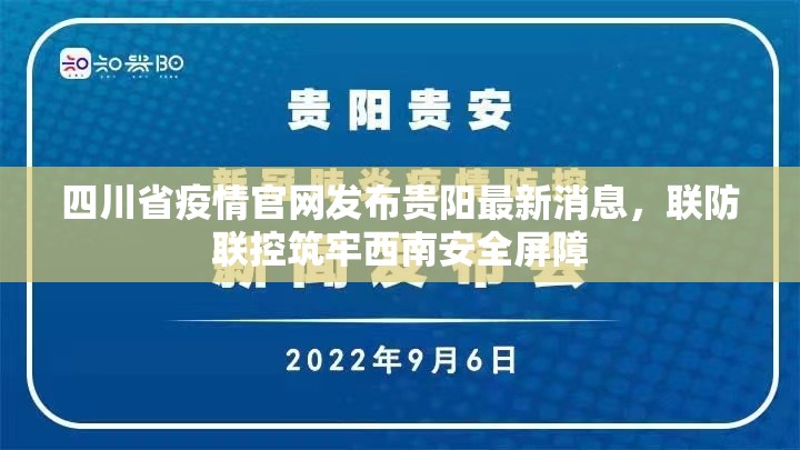 四川省疫情官网发布贵阳最新消息，联防联控筑牢西南安全屏障