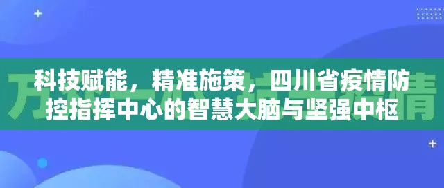 科技赋能，精准施策，四川省疫情防控指挥中心的智慧大脑与坚强中枢
