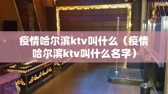 疫情哈尔滨ktv叫什么（疫情哈尔滨ktv叫什么名字）