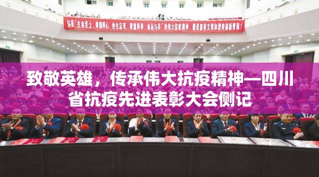 致敬英雄，传承伟大抗疫精神—四川省抗疫先进表彰大会侧记