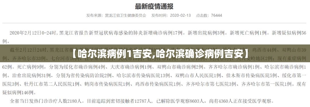 【哈尔滨病例1吉安,哈尔滨确诊病例吉安】