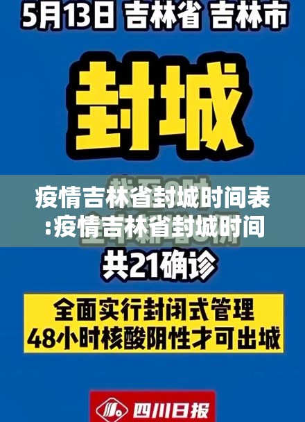 疫情吉林省封城时间表:疫情吉林省封城时间表最新