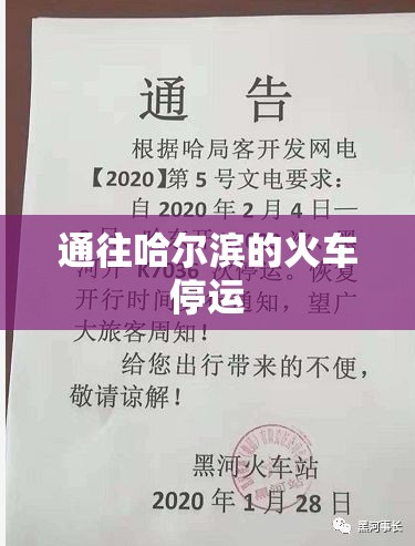 通往哈尔滨的火车停运